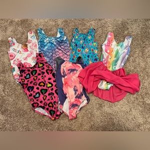 Gymnastics leotard bundle girls size 4-5
